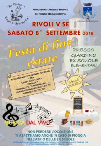 Festa di fine estate 2018 volantino